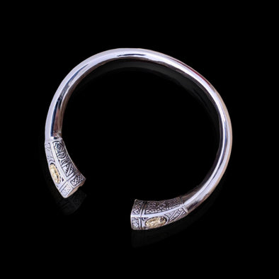 New Bangles Real Solid 925 Sterling Silver Jewelry The Virgin Mary Engraved Vintage Opening Ajustable Bracelet For Women and men